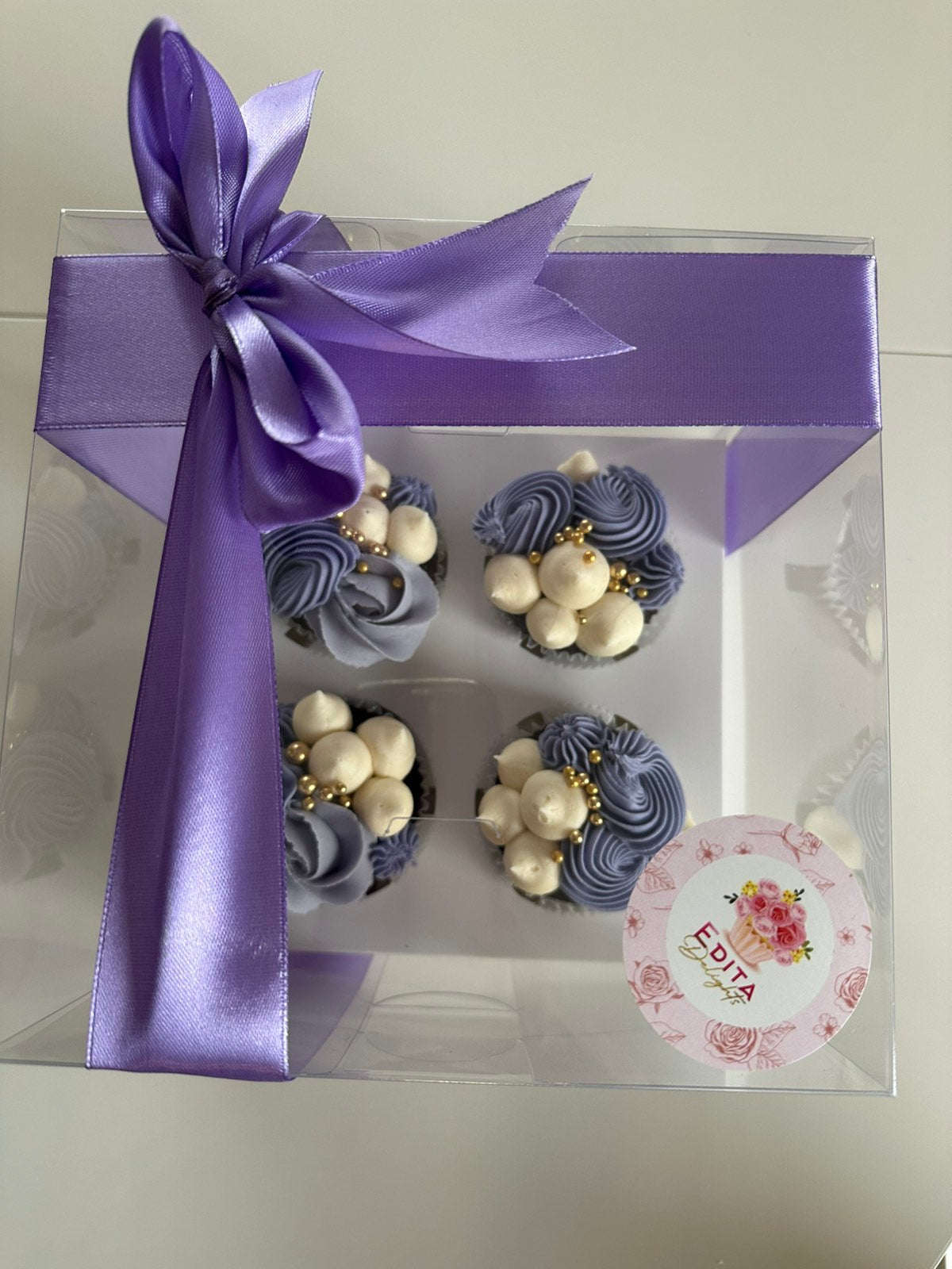Cupcake box - 4 pcs
