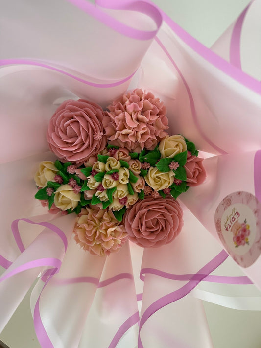 Cupcakes Flower bouquet - 7 pcs