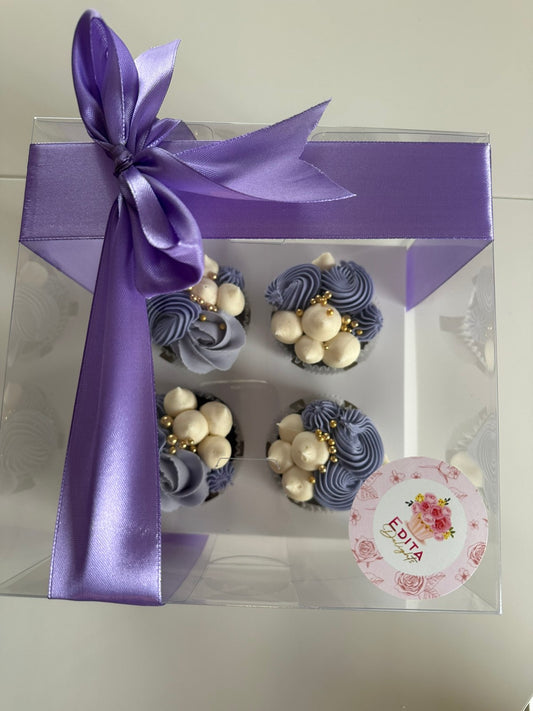 Cupcake box - 4 pcs