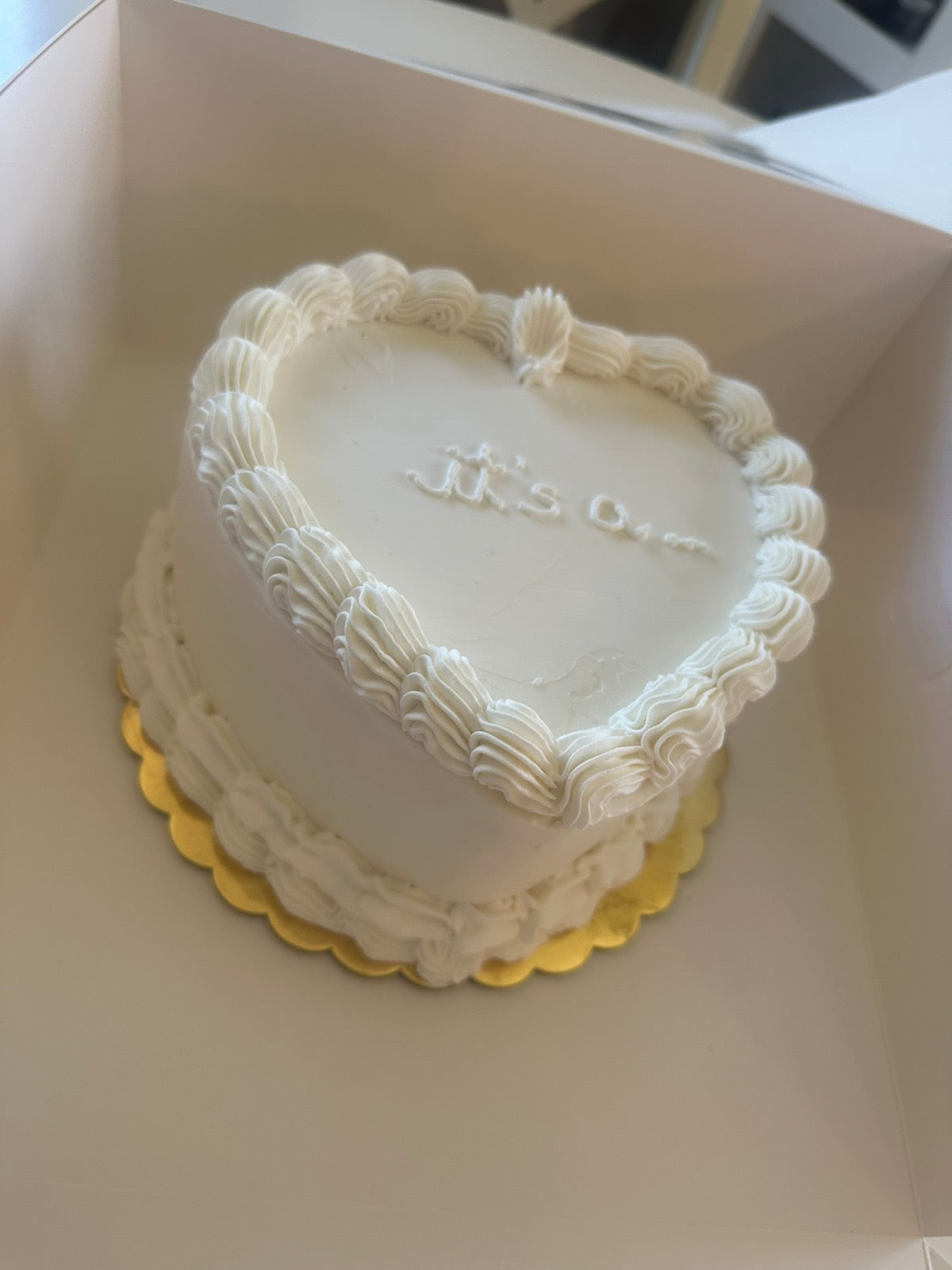 Gender reveal cake