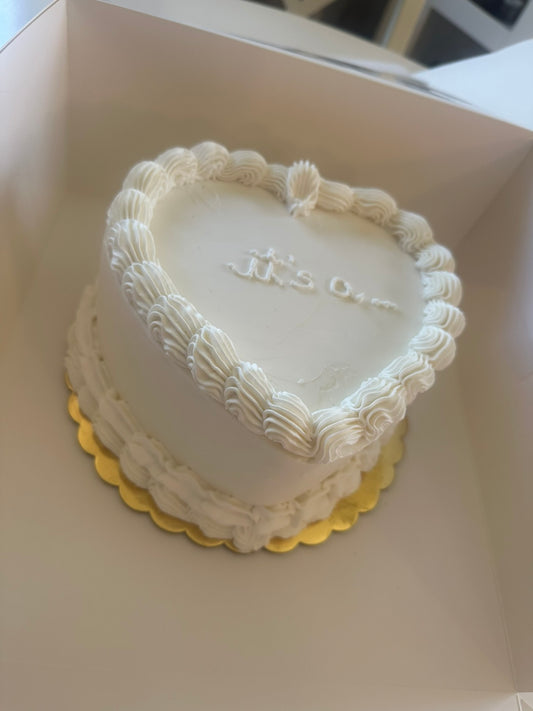Gender reveal cake