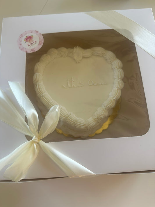 Gender reveal cake